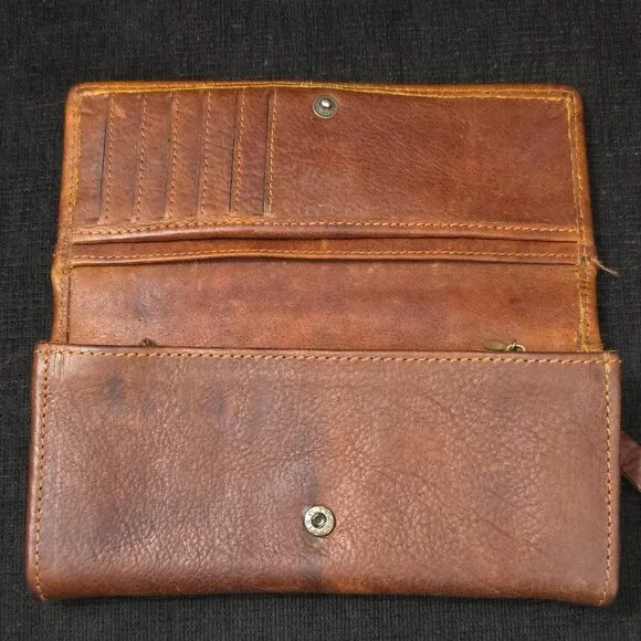 American Darling Brown Tooled Leather Wallet - Picture 6 of 12